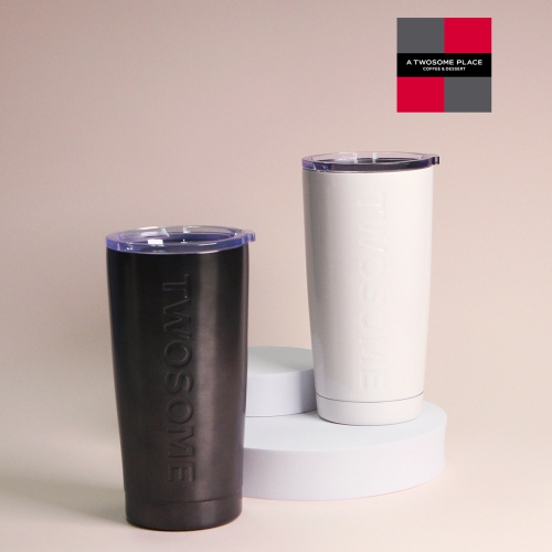 투썸 베이직 스텐 텀블러 600ml 2종 세트