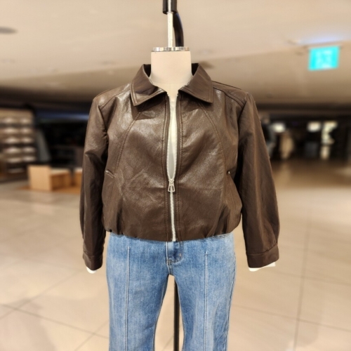 LAP 여성 페이크 레더 카라집업 AS7XL162이미지입니다. 누르면 해당 게시물로 새창이동합니다.