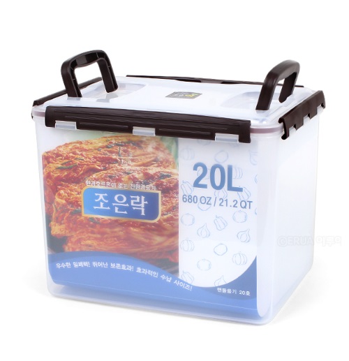 조은락 밀폐용기 투명 김치통 20L