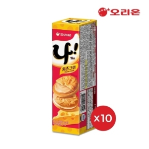 오리온 나 치즈크림 샌드 2p 77g x 10개_이미지