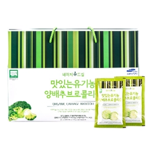 케이에프한국자연농산 네이처드림 맛있는 유기농 양배추브로콜리즙 90ml 30포 (10개)_이미지