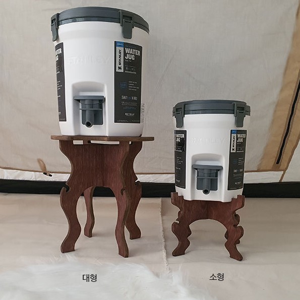 스네프 워터저그 우드 받침대 (단품+상판, 대형)_이미지