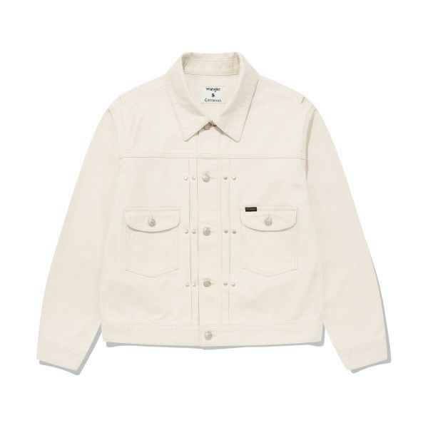 커버낫 COVERNAT X WRANGLER 데님 자켓 아이보리 WR2303IJ20IV 284107_이미지