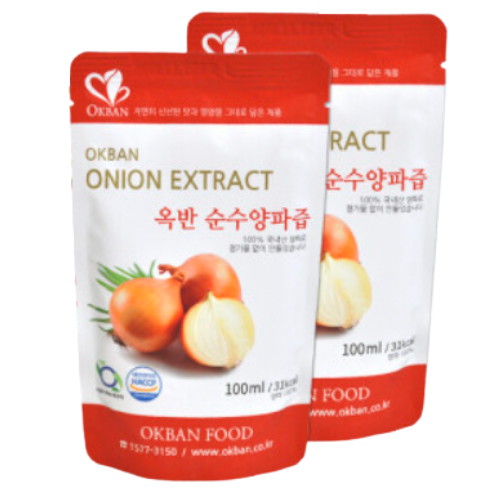 옥반식품 옥반 순수양파즙 100ml 30포 (2개)