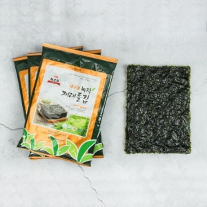 완도물산 새우표 완도 녹차재래 돌김전장 30g (5개)