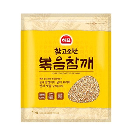 사조대림 해표 참고소한 볶음참깨 1kg (3개)