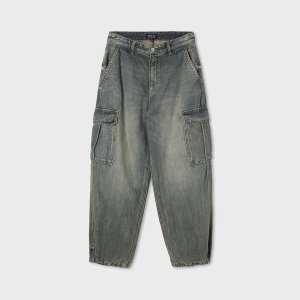 이랜드 후아유 Vintage Denim Cargo Pants U WHTJF4T31U