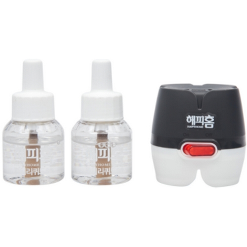 해피홈 ㅤ파워리퀴드S 블랙에디션 플러그형 훈증기 + 리필 45일 x 2개 (1세트)_이미지