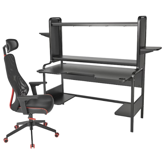 이케아 프레데 게이밍 책상+맛크스펠 의자 세트
