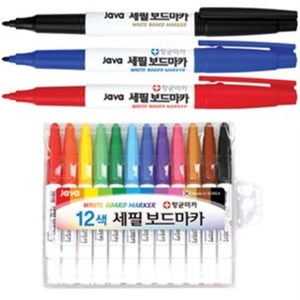 세필보드마카 12색 세트 낱색 화이트보드 항균