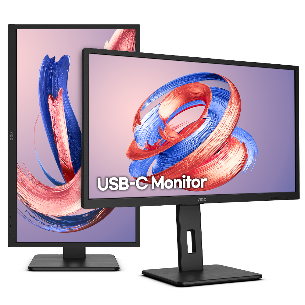 알파스캔 AOC Q32P2C QHD USB-C 75 프리싱크 높낮이 무결점_이미지