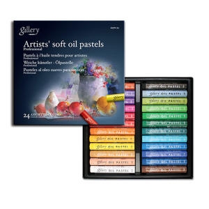 문교 아티스트 소프트 오일 파스텔 (24색)_이미지