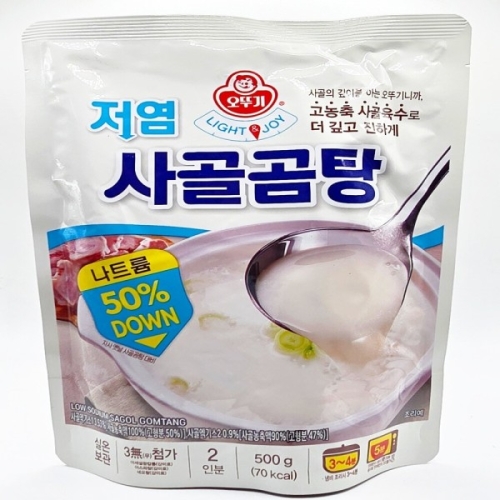 오뚜기 LIGHT&JOY 저염 사골곰탕 500g (9개)_이미지