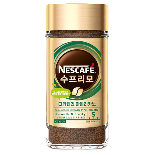 네슬레 네스카페 수프리모 디카페인 아메리카노 100g (2개)