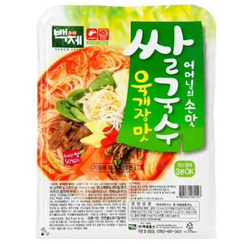 백제 육개장맛 쌀국수 92g (30개)_이미지