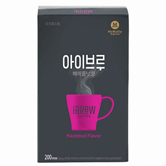 한국맥널티 아이브루 헤이즐넛향 200T (1개)