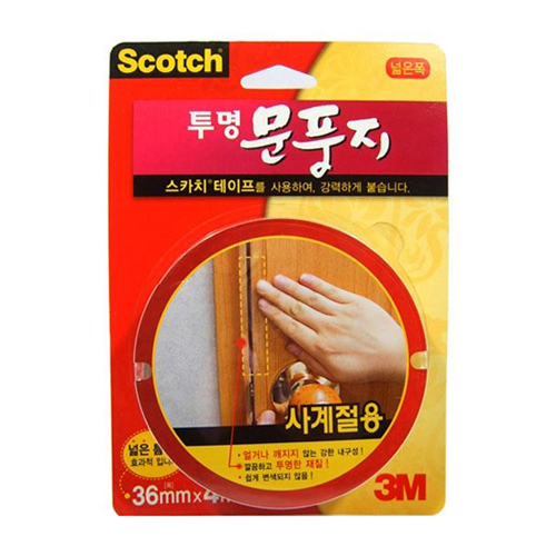 스카치 2162 투명문풍지 넓은폭 4m (1개)_이미지