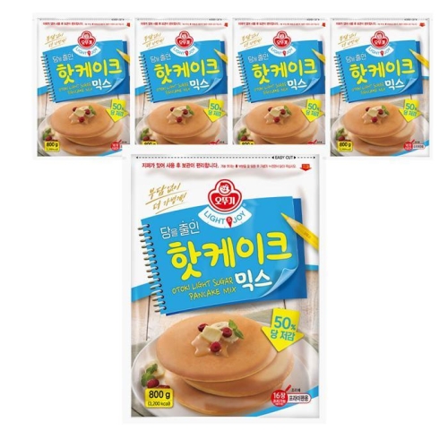 LIGHT&JOY 당을줄인 핫케이크믹스 800g (5개)_이미지