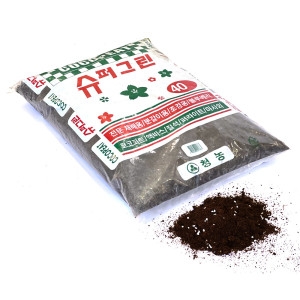 슈퍼그린 40리터  짱짱마켓  슈퍼그린 40리터 분갈이흙 조경용 상토 배양토 경량토
