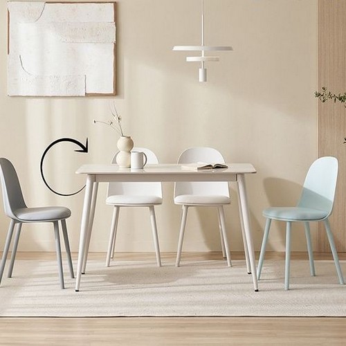 잉글랜더 메사 크레용 양면 와이드 통세라믹 식탁 1600 (의자4개)