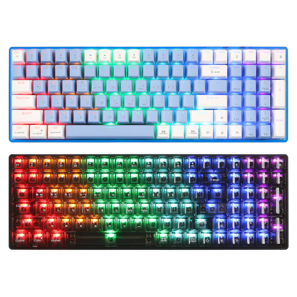 지클릭커 슈퍼히어로 SPK100 저소음 무선 블루투스 기계식 (밀키 블루)_이미지