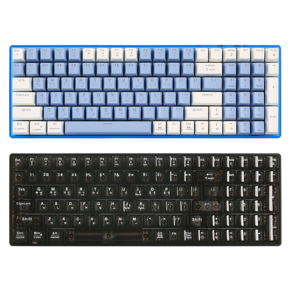 지클릭커 슈퍼히어로 SPK100 저소음 무선 블루투스 기계식 (밀키 블루)_이미지