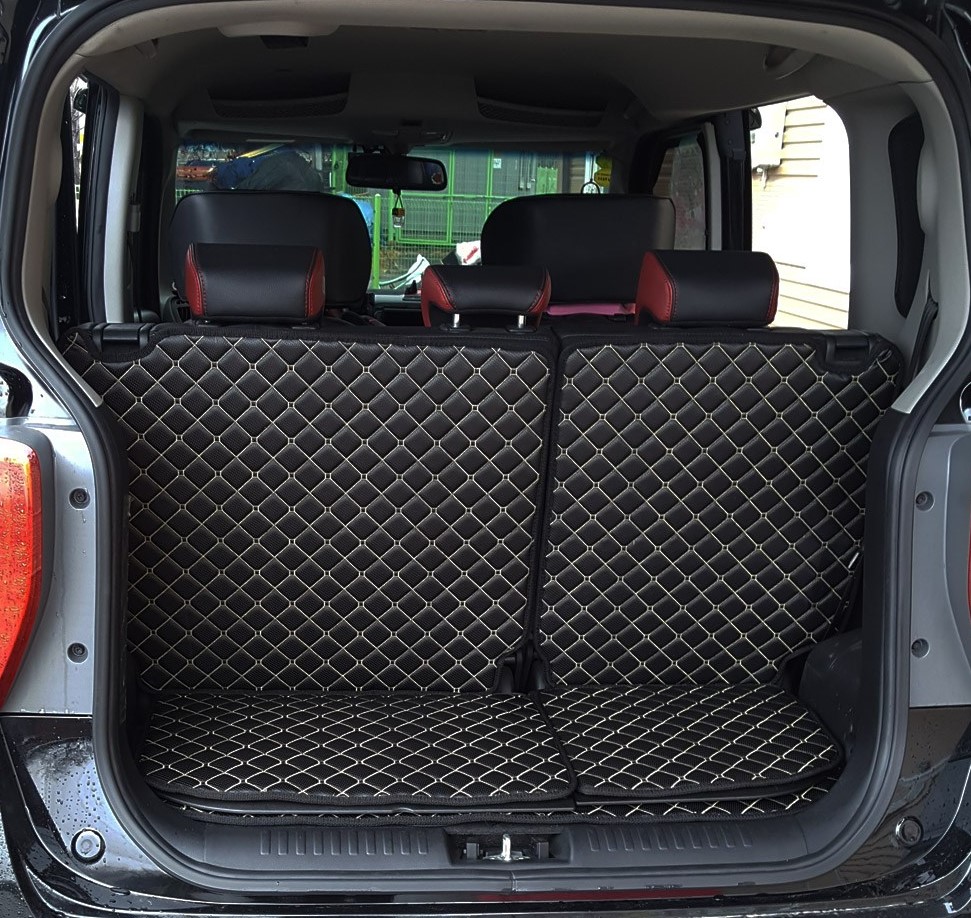 다온굿즈 아이빌 빌트인 4D 입체퀄팅 트렁크매트 현대 아이오닉5 전용 (바닥면+등받이)