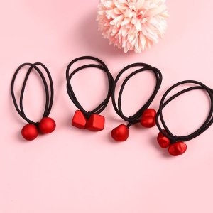 [불명] 해피트리 레드데코 머리끈 헤어밴드 W97A696