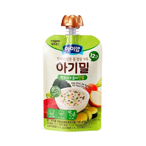 아이얌 아기밀 한우브로콜리 진밥 100g (30개)_이미지
