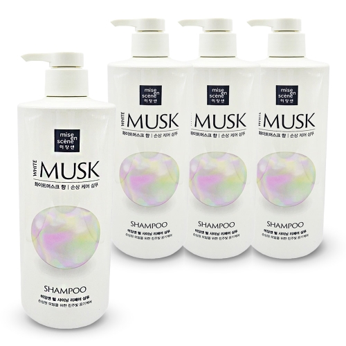 아모레퍼시픽 미쟝센 펄 샤이닝 리페어 샴푸 화이트머스크향 1000ml (4개)