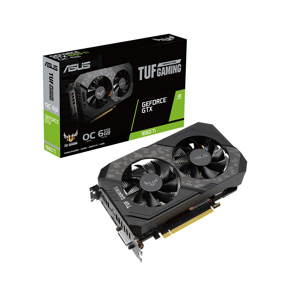 ASUS TUF Gaming ������ GTX 1660 Ti O6G EVO OC D6 6GB