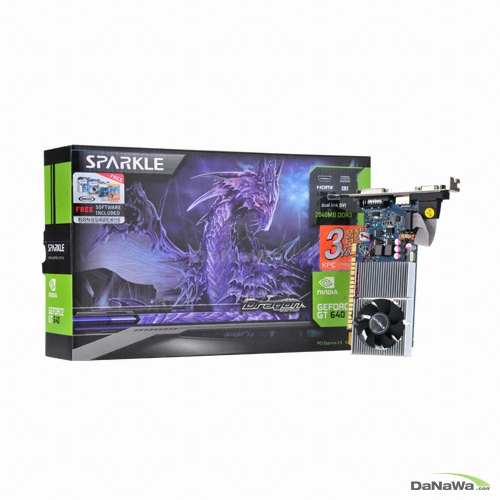 SPARKLE ������ GT640 Dragon D3 2GB LP KPC