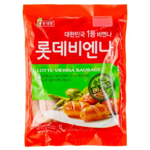 롯데웰푸드 롯데햄 롯데비엔나 500g (1개)