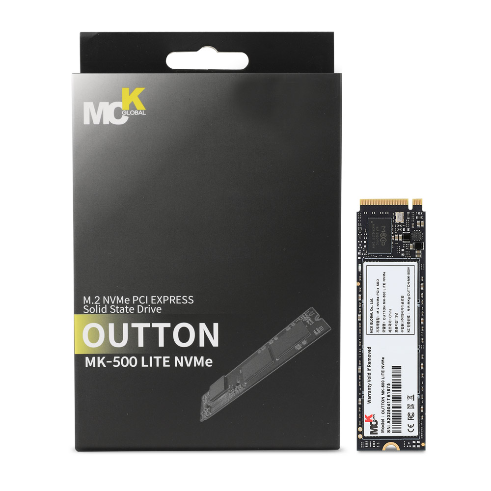 엠씨케이글로벌 OUTTON MK-500 LITE M.2 NVMe (128GB)_이미지