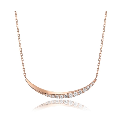 로이드 14K 18K  슬림 라운드 바 일체형 목걸이 LNN19025G