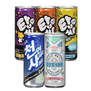 결제 18 540원 탑씨제로3종 천연사이다제로 초정토닉워터제로 250ml 30can 60can 가볍게 즐기는 맛있는 제로탄산