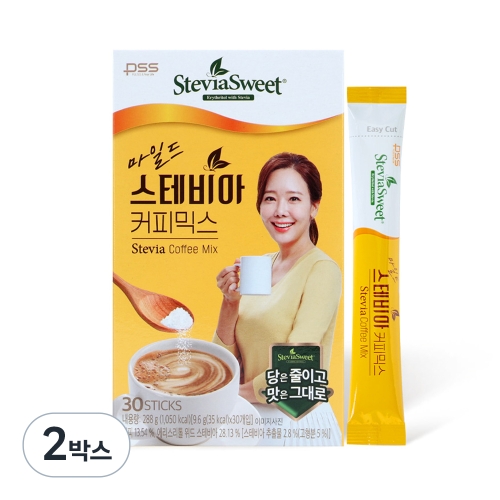 펄세스 마일드 스테비아 커피믹스 30개입 (2개)_이미지