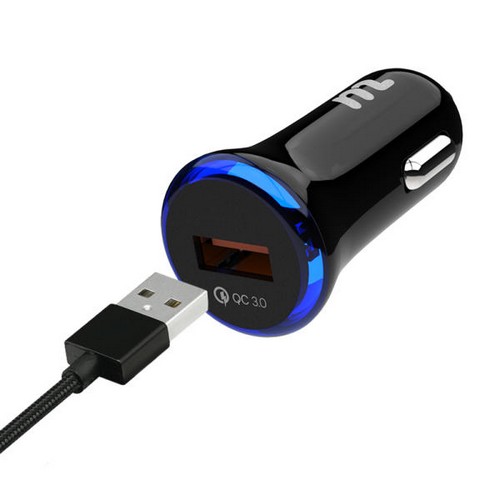 QC3.0 18W 차량용 시거잭 고속 충전기 Q1 MOTON201-18B