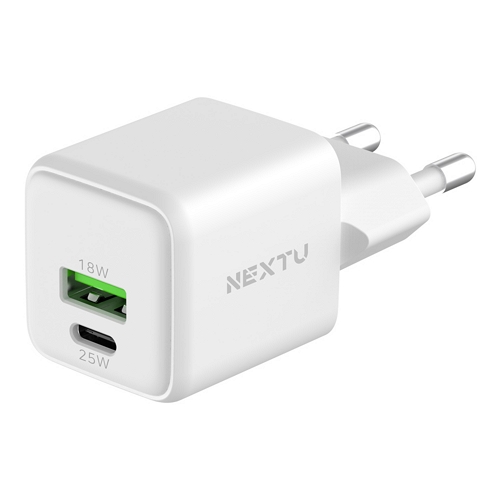 이지넷유비쿼터스 NEXTU PD PPS 25W 2포트 GaN 충전기 NEXT-QTC603_이미지