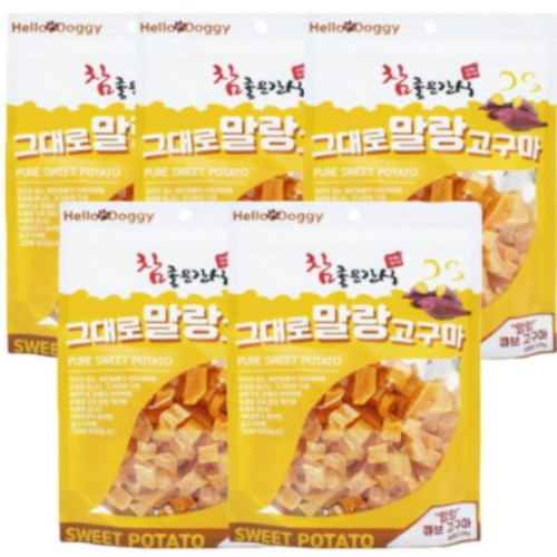 헬로도기 참좋은간식 그대로 말랑 고구마 스틱 250g (5개)_이미지