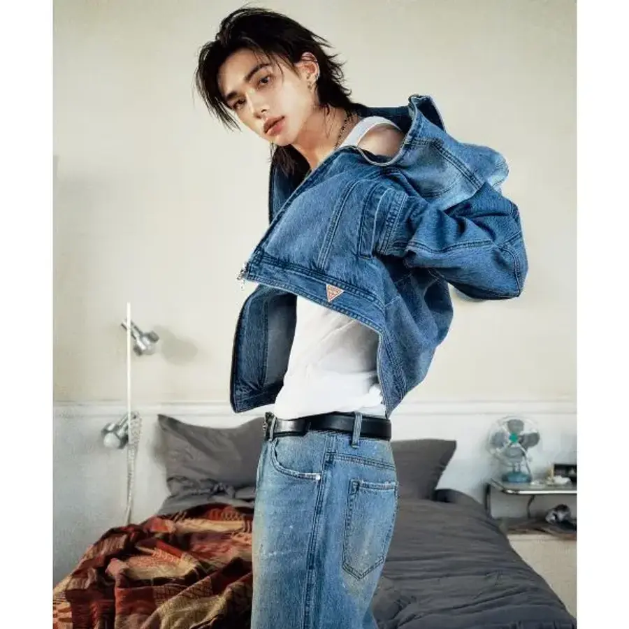 게스 1color 인디고 자켓 MQ1D6873 722102