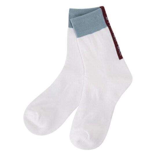 링스 로고배색 중목 양말 L21C1SC755_BL