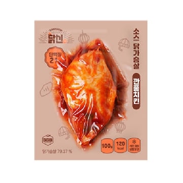 닭신 소스 닭가슴살 깐풍치킨 100g (8개)