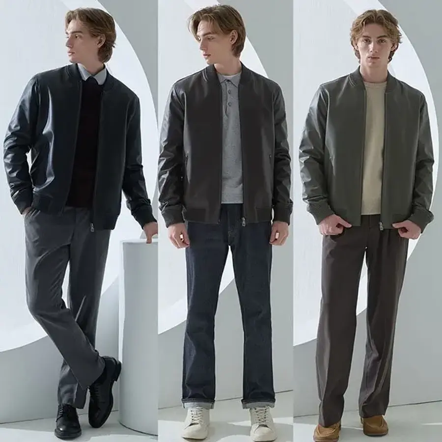 헤스티지 25년 신상 프리미엄 남성 천연 양가죽 자켓 346309_이미지