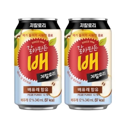 해태htb 갈아만든 배 저칼로리 340ml (18개)_이미지
