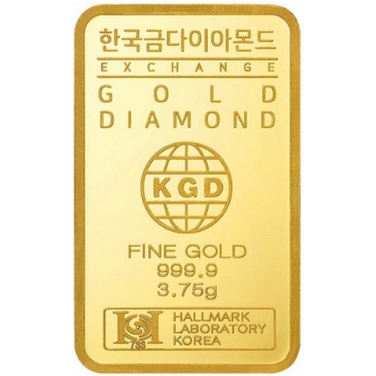 한국금다이아몬드 미니 골드바 3.75g_이미지