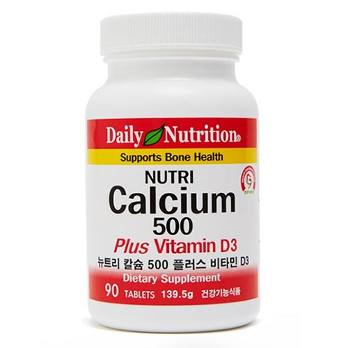뉴트리 칼슘500 플러스 비타민D3 90정