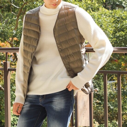 [불명] 더맨쉽 커플룩 슈퍼 라이트 덕다운 패딩조끼 SHTPD10081_이미지