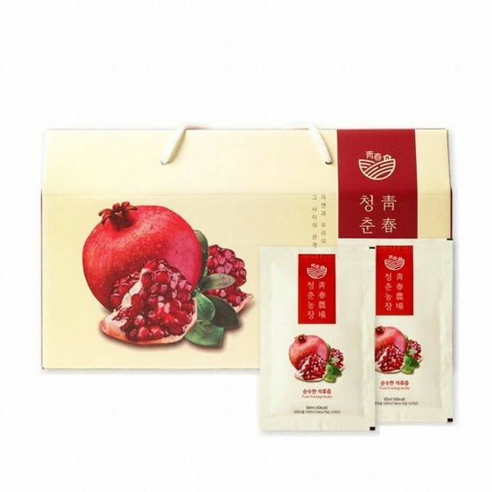 청춘농장 순수한 석류즙 80ml 30포 (3개)