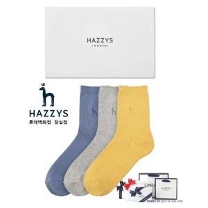 헤지스 ACC HISS4E202G3_여성 그레이 퍼피자수 면 중목양말3종세트